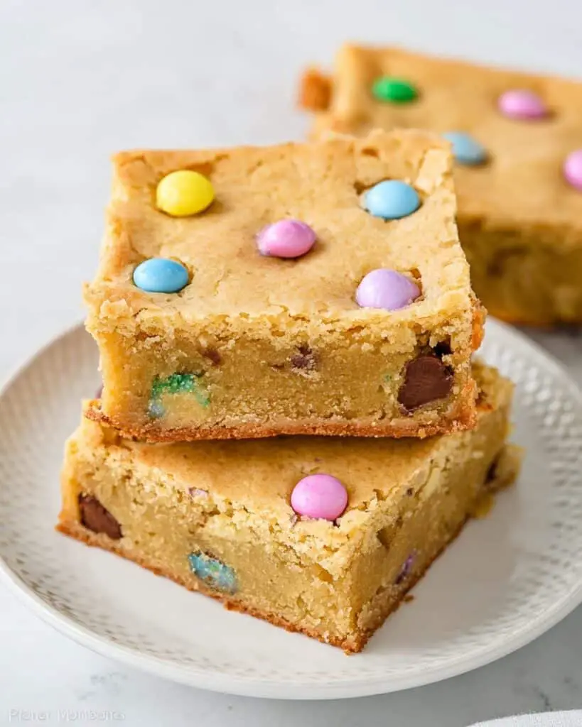 Spring M&M Blondies Recipe