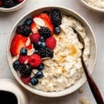 Cottage Cheese Overnight Oats with Fresh Berries and Almonds Recipe
