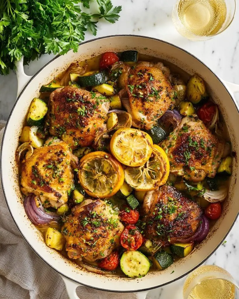One Pan Mediterranean Chicken Recipe