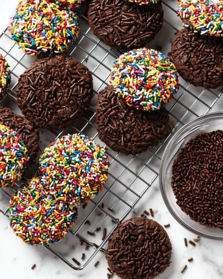Easy Chocolate Sprinkle Cookies Recipe