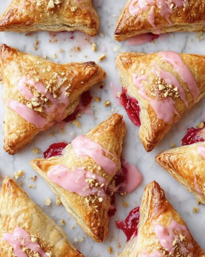 Mini Strawberry Pistachio Turnovers Recipe