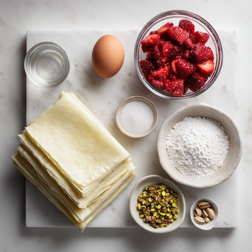Mini Strawberry Pistachio Turnovers Recipe - Recipe Image