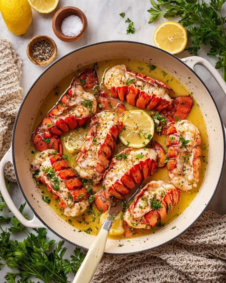 Easy Garlic Butter Poached Lobster Tails (Restaurant-Quality!) Recipe