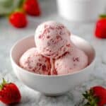 Homemade Roasted Strawberry Ice Cream Recipe