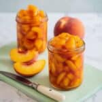 Roasted Peaches with Pinkish Orange Syrup Recipe