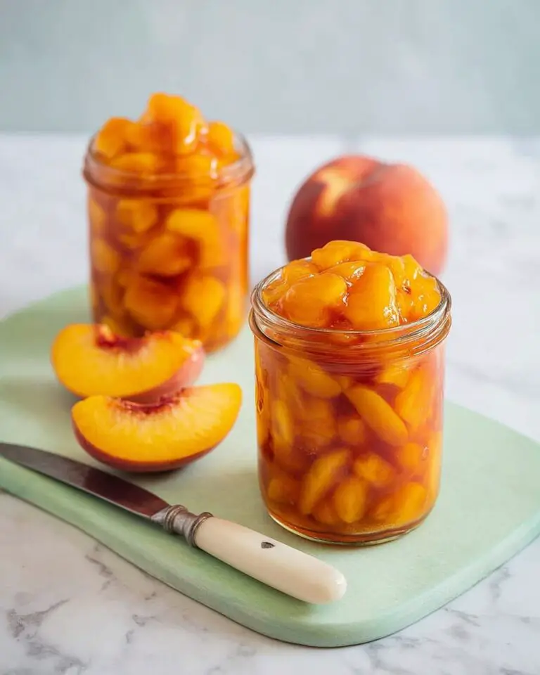 Roasted Peaches with Pinkish Orange Syrup Recipe
