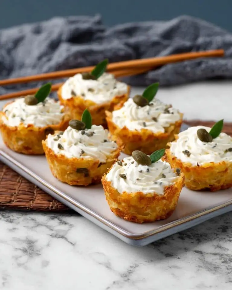 Inviting Tartar Sauce Filled Potato Basket Appetizers Recipe