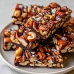 Dark Chocolate and Sea Salt Nut Bars Recipe