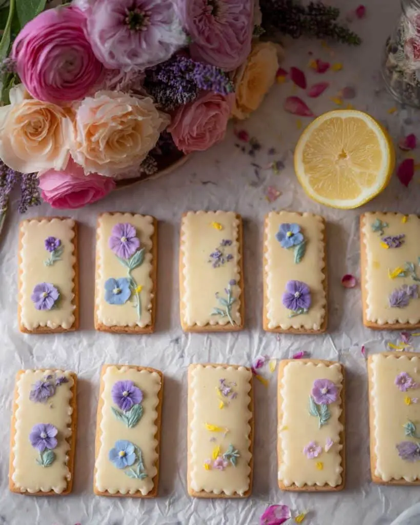 Lavender Lemon Shortbread Cookies Recipe