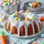 Easter Vanilla Bundt Cake with Cream Cheese Glaze Recipe