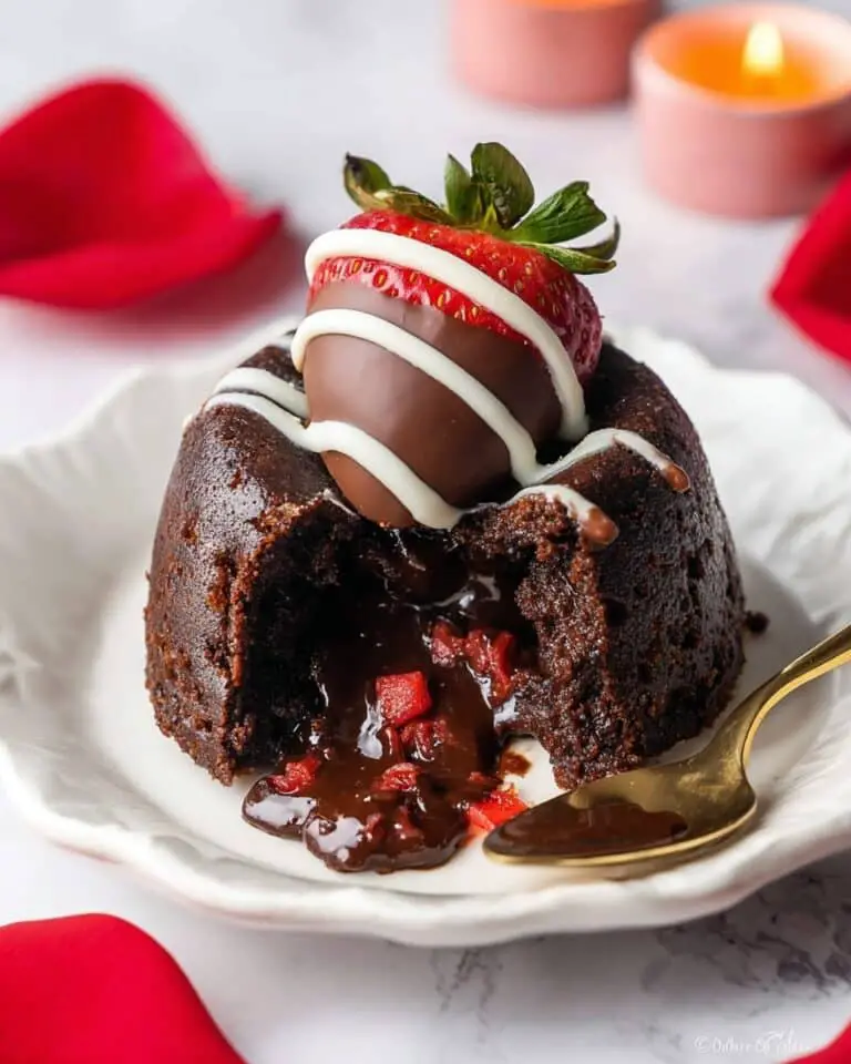 Chocolate Strawberry Lava Cakes Recipe