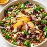 Winter Farro Salad with Pears, Goat Cheese, and Toasted Pecans Recipe