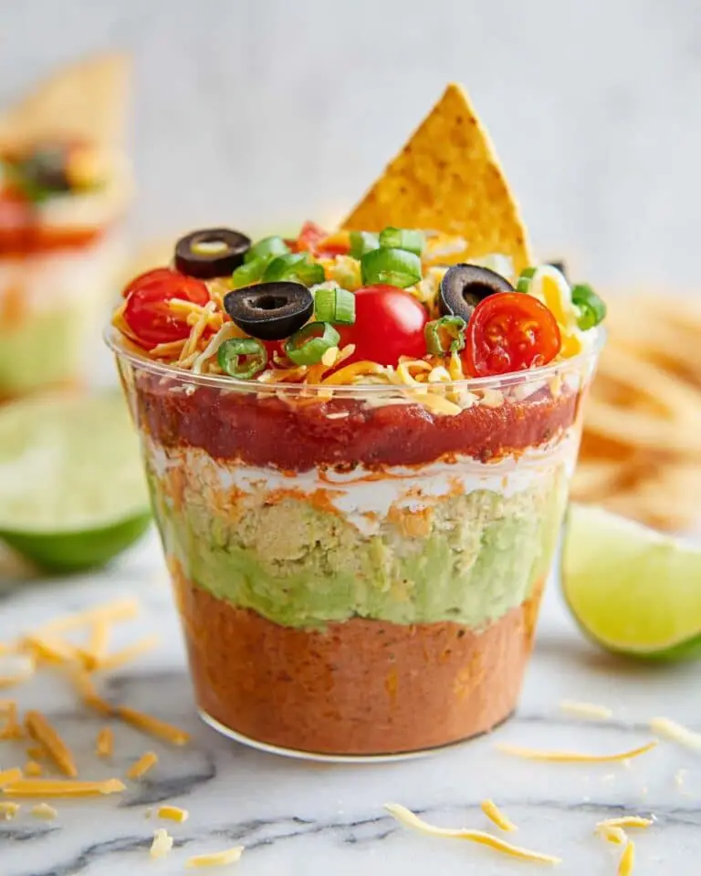 Individual Seven Layer Dip Cups Recipe
