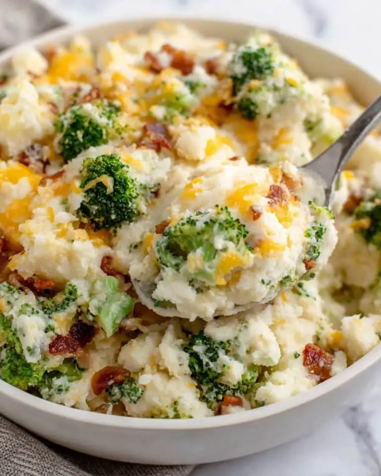 Broccoli Cheese Mashed Potatoes Recipe