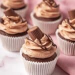 Kinder Bueno Cupcakes with Nutella and Hazelnut Frosting Recipe