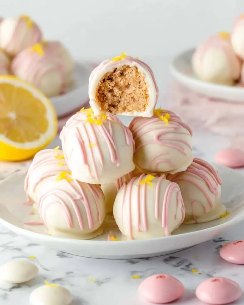 Strawberry Lemonade Truffles with Golden Oreos Recipe