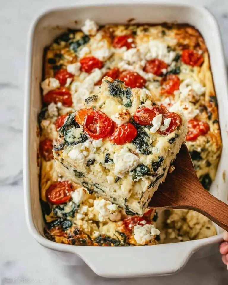 Tomato Spinach Strata Recipe