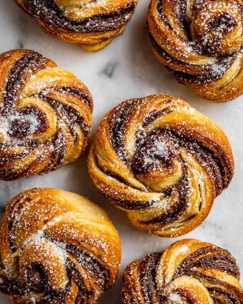 Nutella Puff Pastry Swirls Recipe
