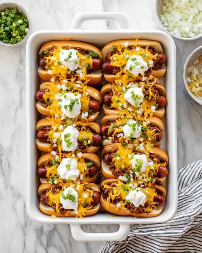 Baked Chili Cheese Dogs Recipe