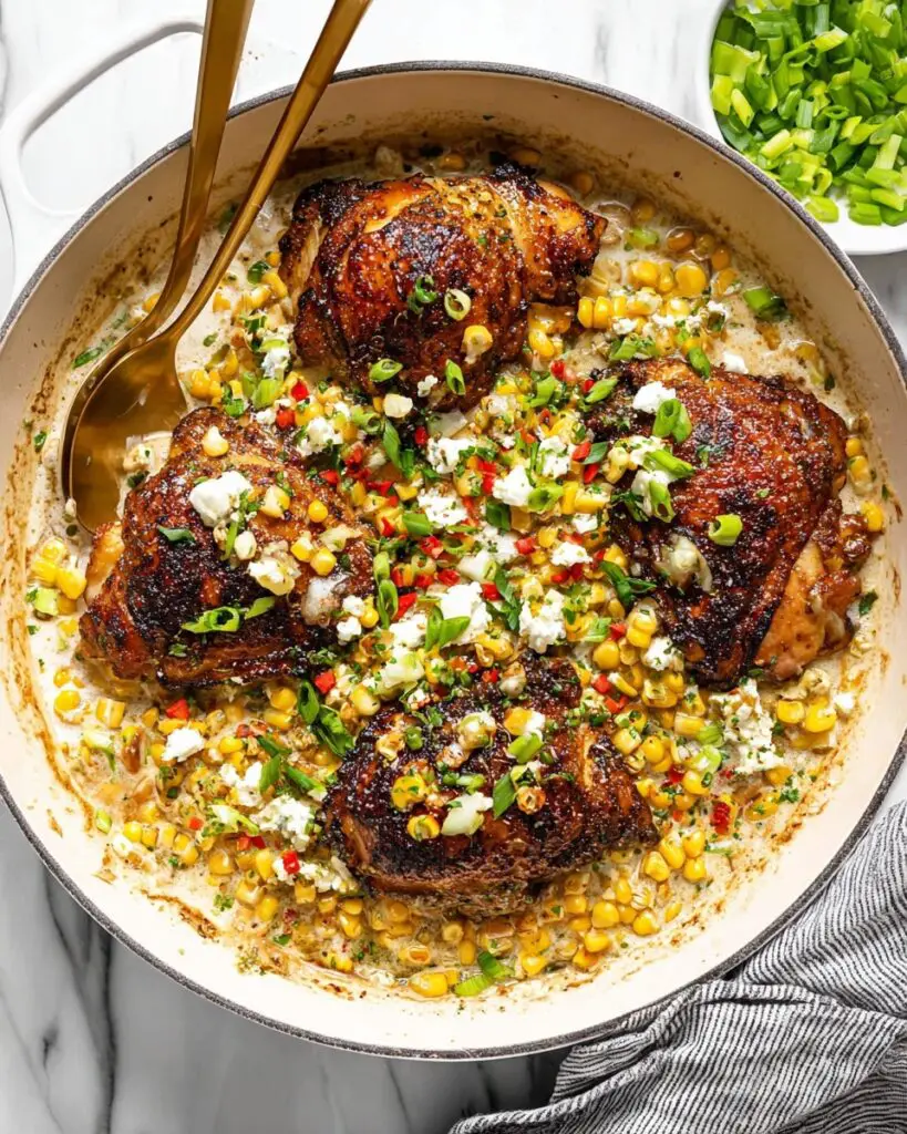 Creamy Street Corn Chicken Skillet Recipe
