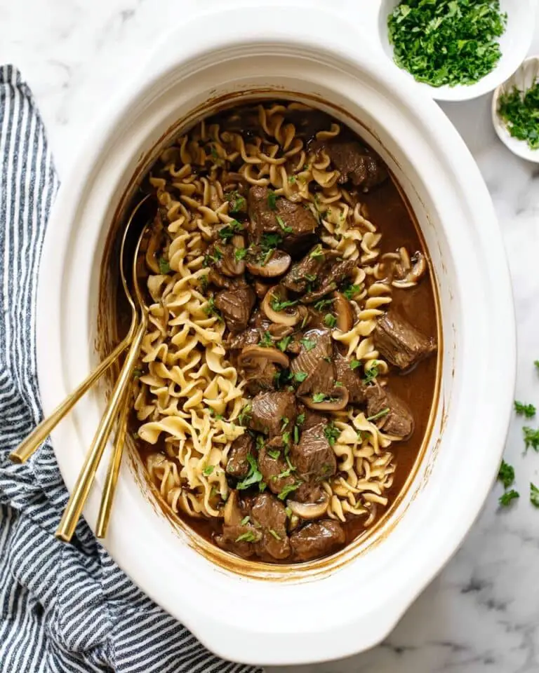 Slow Cooker Beef and Noodles Recipe
