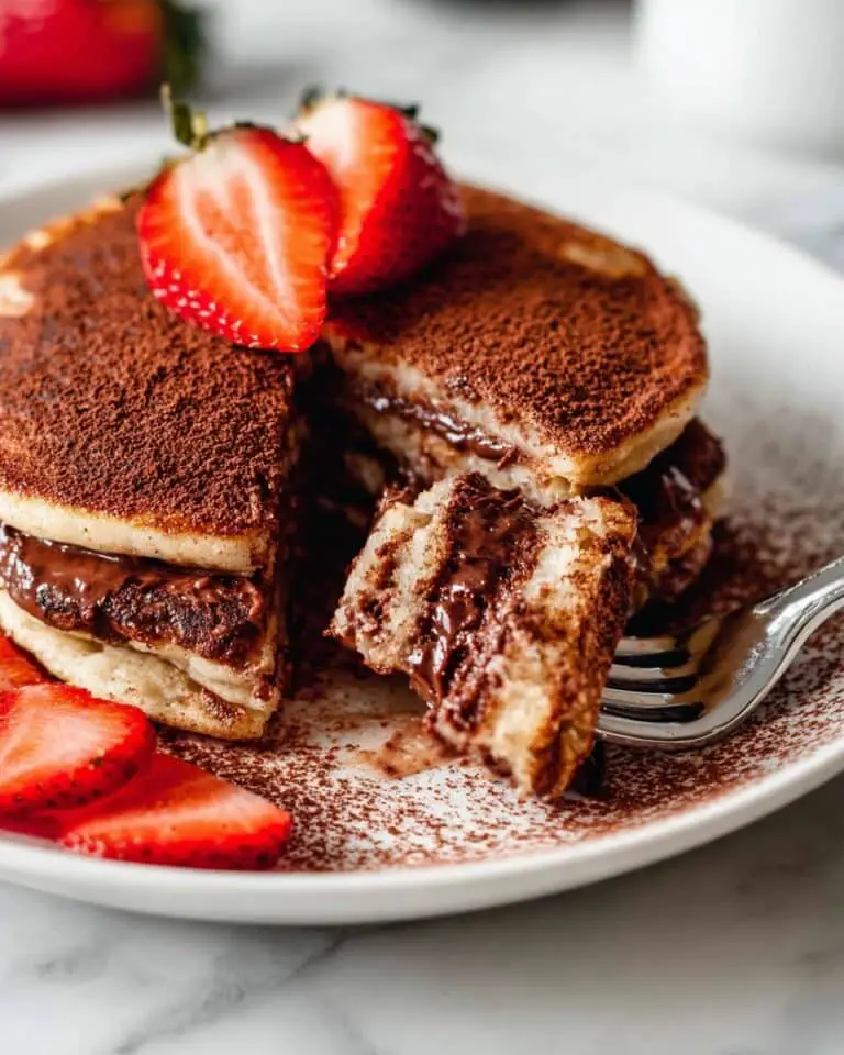 Chocolate Stuffed Churro Pancakes Recipe