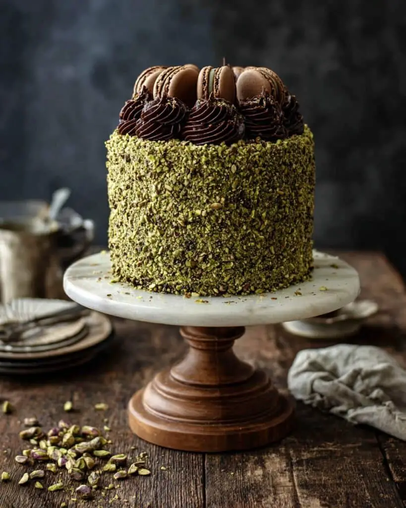 High Altitude Chocolate Pistachio Cake Recipe