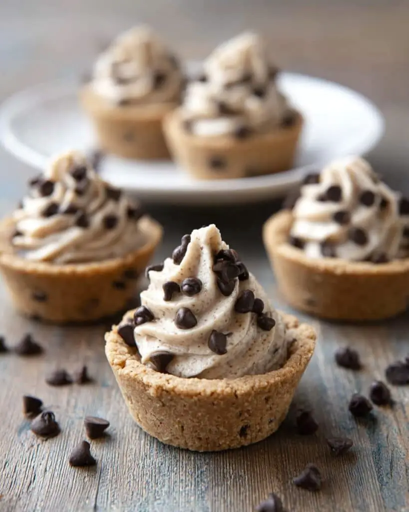 Chocolate Chip Cookie Cups with Chocolate Chip Cookie Dough Frosting Recipe