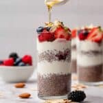 Berry Chia Seed Pudding with Greek Yogurt and Fresh Berries Recipe