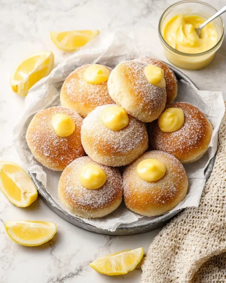 Lemon Donuts with Lemon Curd Filling and Lemon Sugar Recipe
