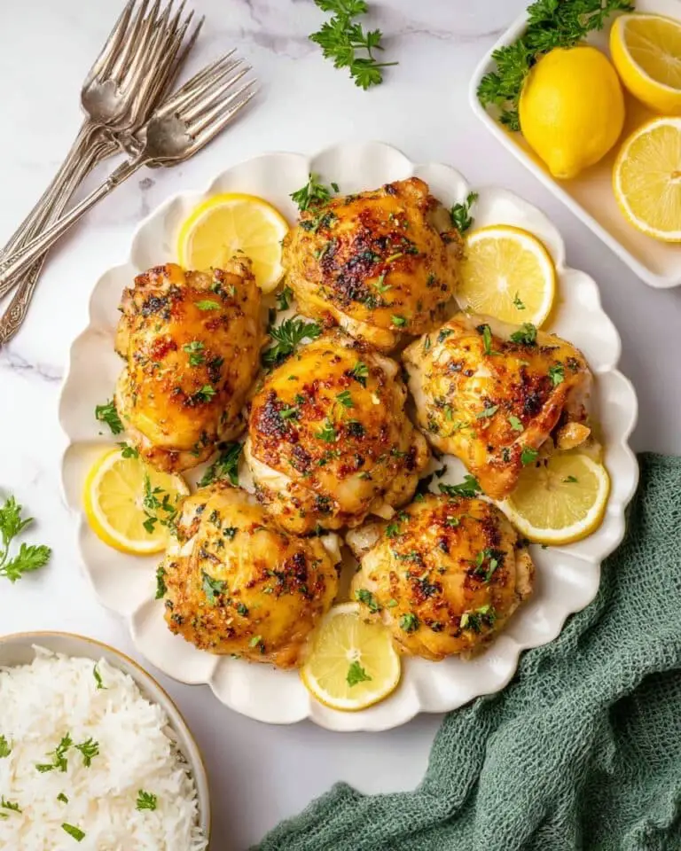 Baked Lemon Pepper Chicken Thighs Recipe