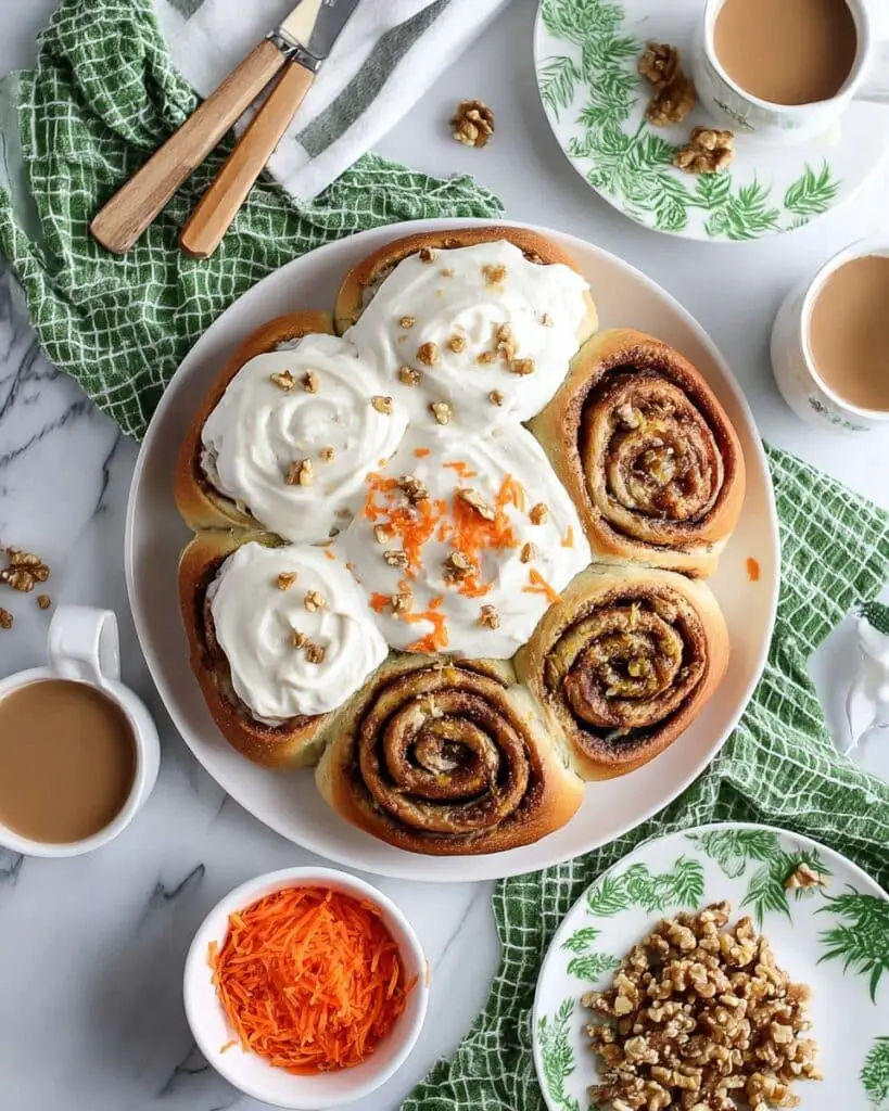 Carrot Cake Cinnamon Rolls Recipe
