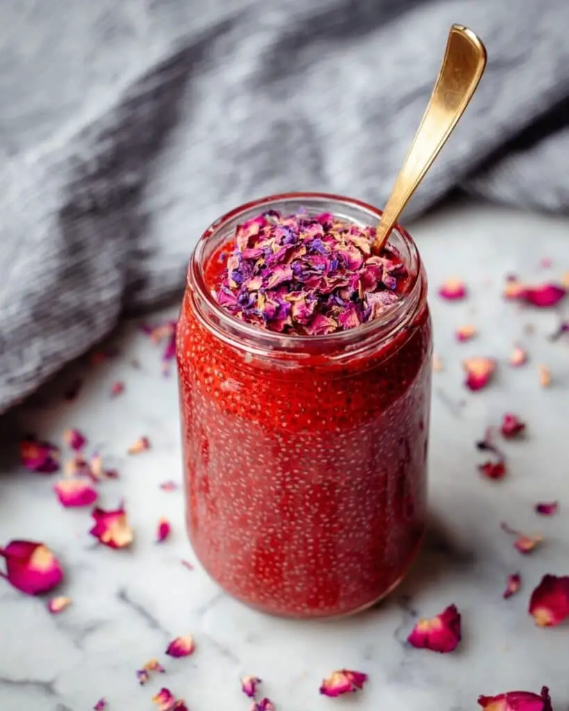 Strawberry Rose Chia Jam Recipe