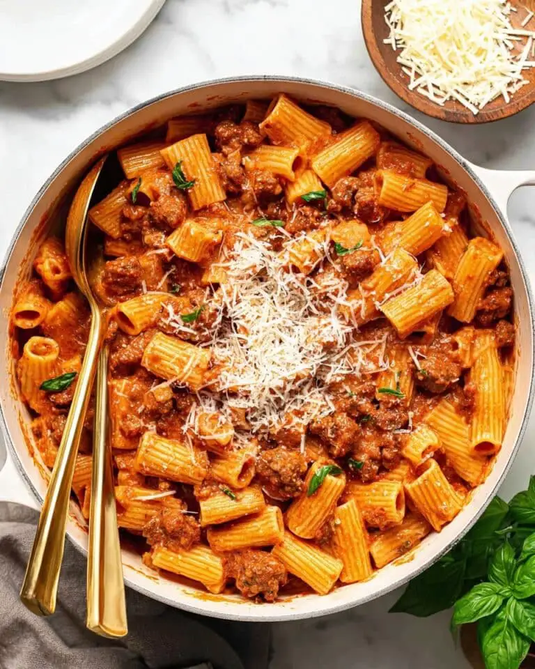 Creamy Italian Sausage Rigatoni Recipe