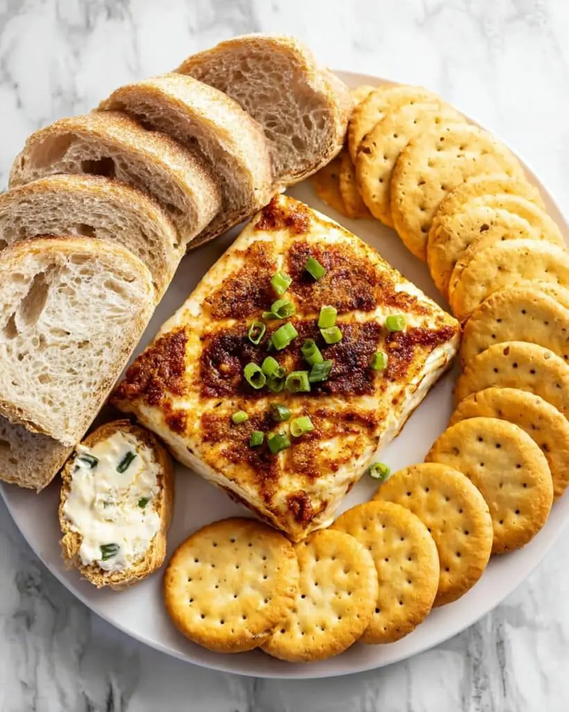 Smoked Cream Cheese with Honey and Green Onion Recipe
