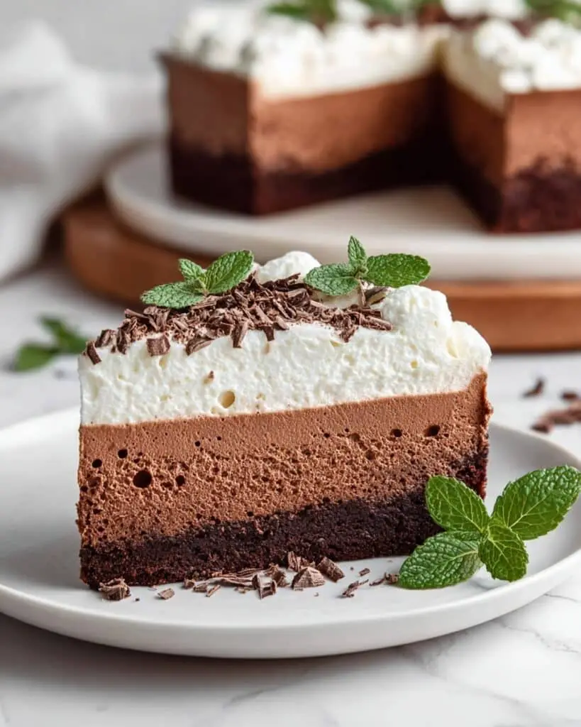 Mint Chocolate Mousse Cake Recipe