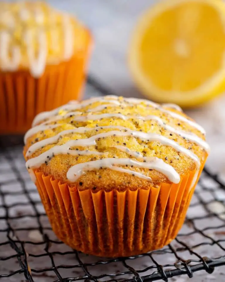 Greek Yogurt Lemon Poppy Seed Muffins with Lemon Glaze Recipe