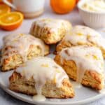 Orange Cream Scones with Citrus Glaze Recipe