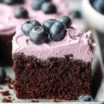 Blueberry Chocolate Cake with Vegan Cream Cheese Frosting Recipe