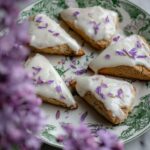 Lilac Scones with Cream Cheese Icing Recipe