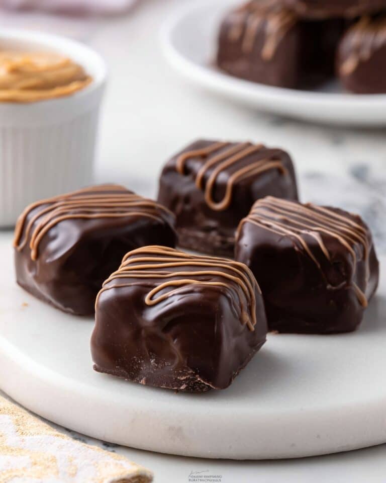 Chocolate Salted Caramel Fondant Fancies Recipe