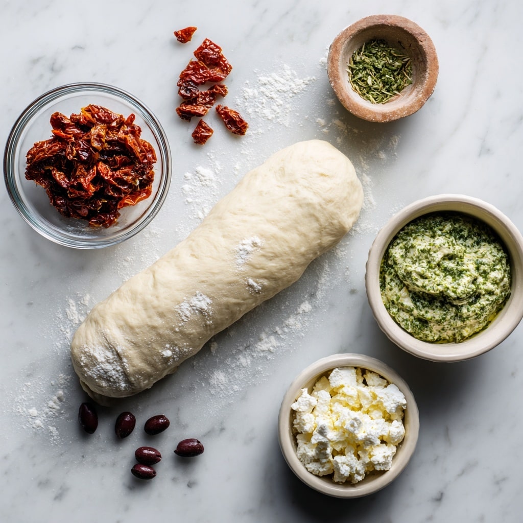 Mediterranean Bread with Kalamata Olives and Feta Recipe - Recipe Image