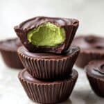 Dark Chocolate Matcha Coconut Butter Cups Recipe