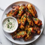 Grilled Chicken Wings with Spicy Buffalo Sauce Recipe
