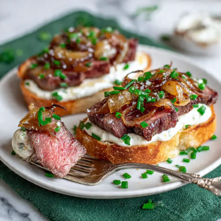 Steak Crostini with Horseradish Cream Recipe