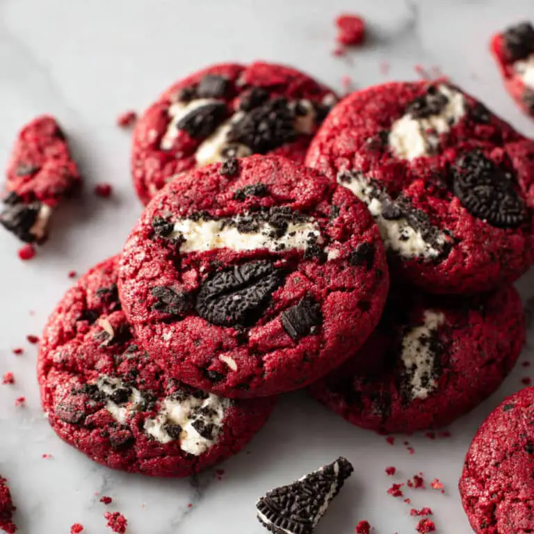Crushed Oreo Red Velvet Cookies Recipe