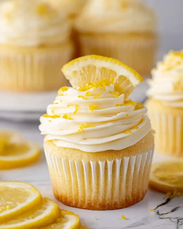 Lemon Cupcakes with Cream Cheese Frosting Recipe