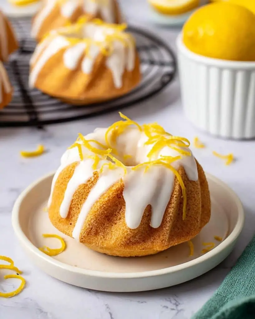 Lemon Mini Bundt Cakes Recipe
