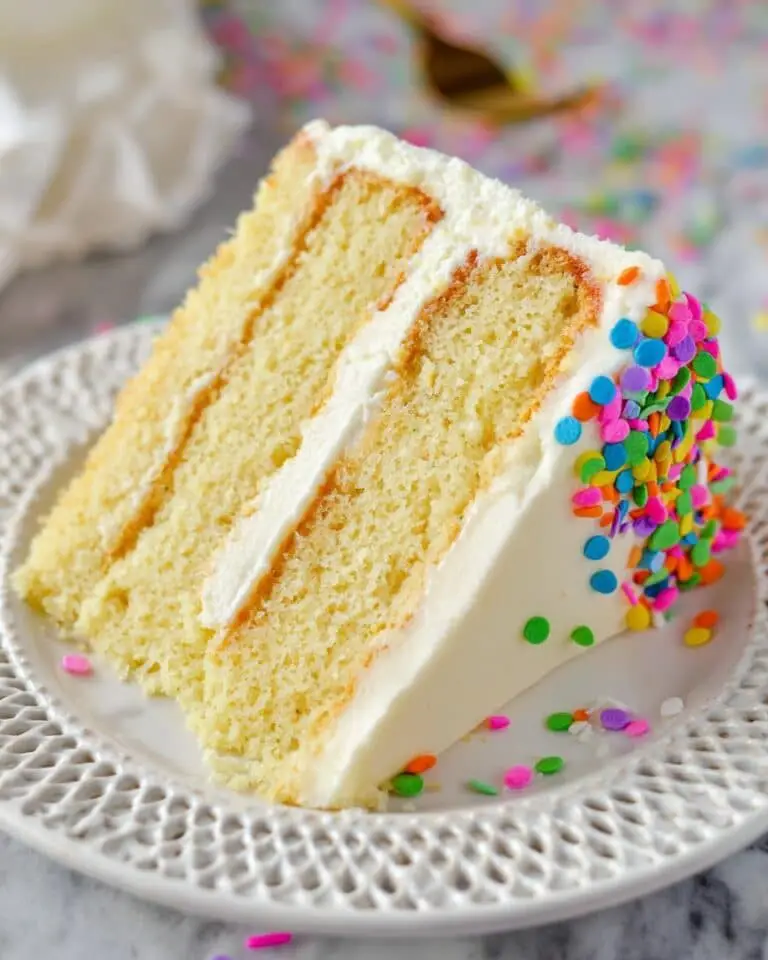 Moist Vanilla Layer Cake Recipe