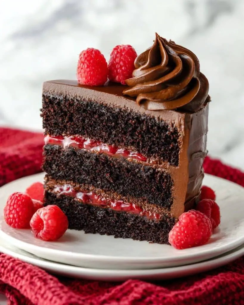 Chocolate Raspberry Layer Cake Recipe